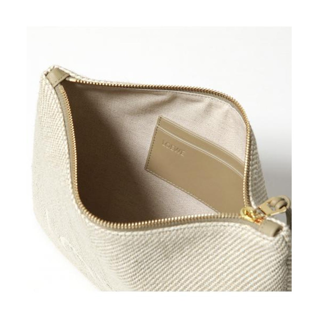 ロエベ LOEWE LOEWE クラッチバッグ C730C63X18 ロゴ （2370/ECRU