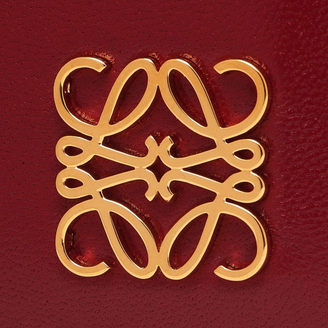 ロエベ LOEWE カードケース アナグラム パファー レッド レディース