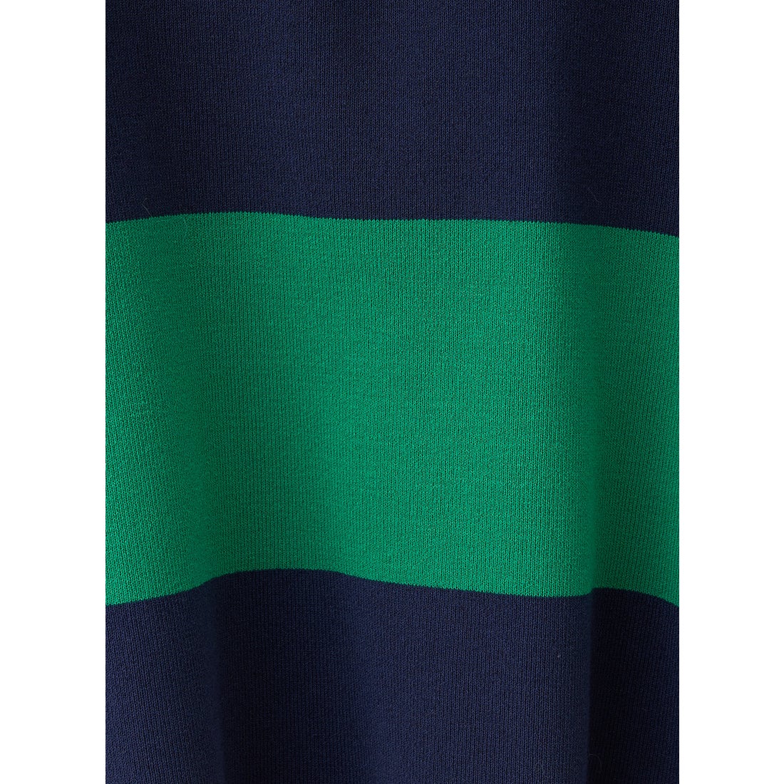 ルーニィ LOUNIE ニットラガーシャツ （グリーン×ネイビー