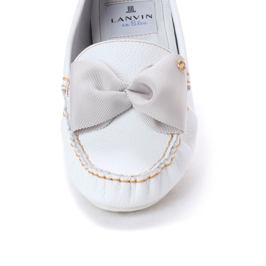 ランバン オン ブルー LANVIN en Bleu リボンモチーフソフトモカシン