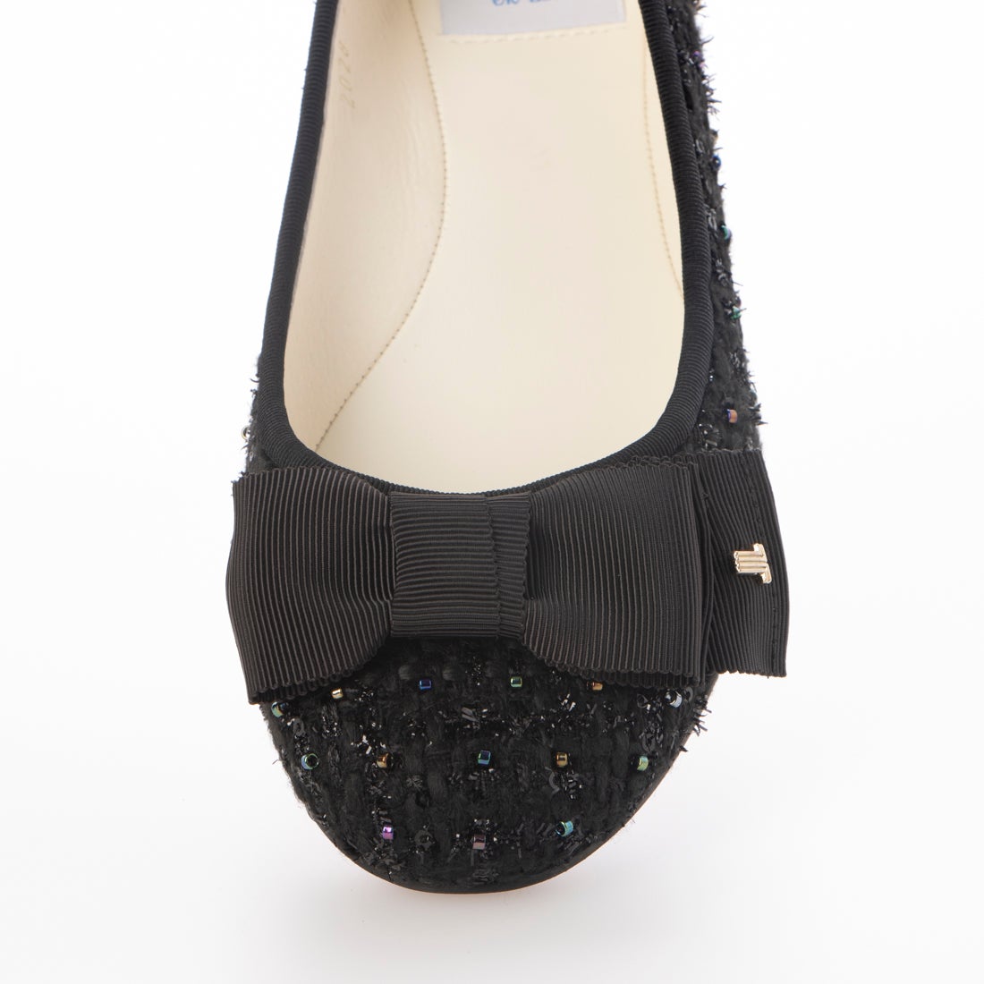 ランバン オン ブルー LANVIN en Bleu リボンモチーフカッターパンプス