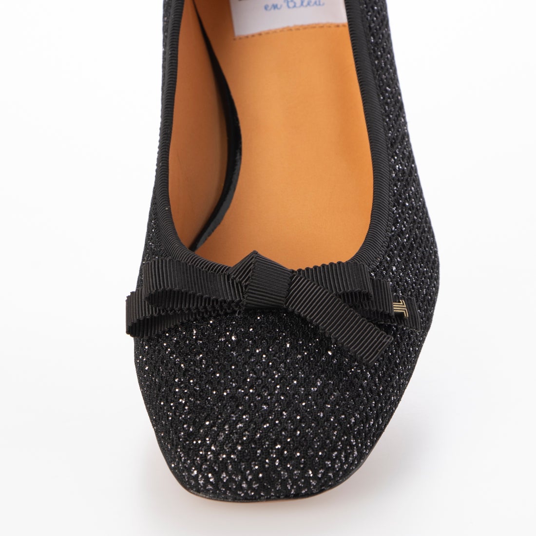 ランバン オン ブルー LANVIN en Bleu スクエアトゥリボンモチーフ