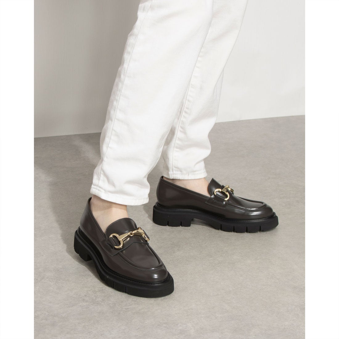 ルカ グロッシ Luca Grossi ビットローファー （グレー） -インポート