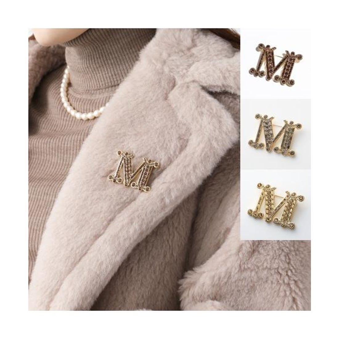 マックスマーラ Max Mara MAX MARA ブローチ BATH2 MBROOCH クリスタル