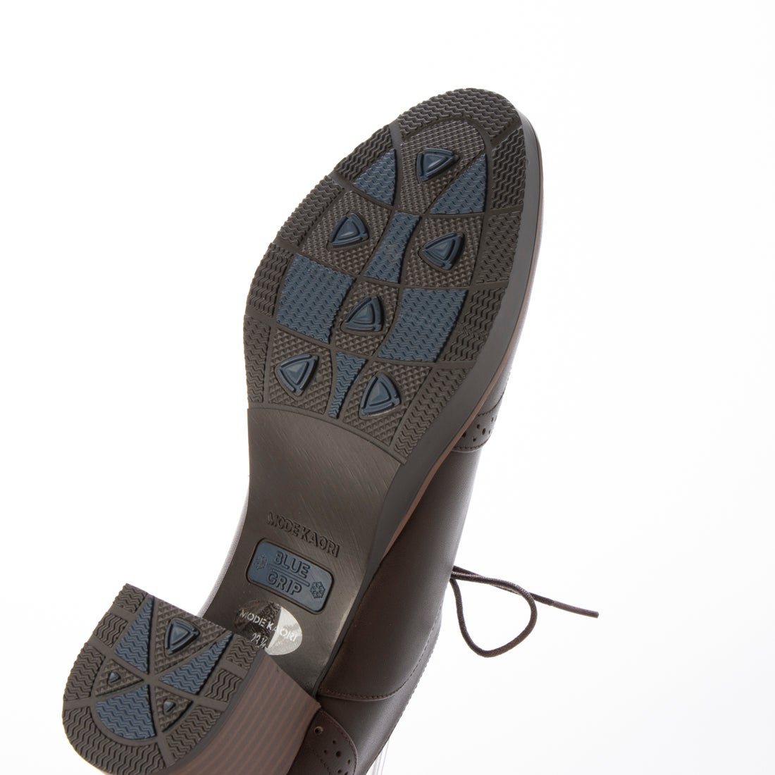 本革】 ウィングチップレースアップブーティ 21515 （ダークブラウン