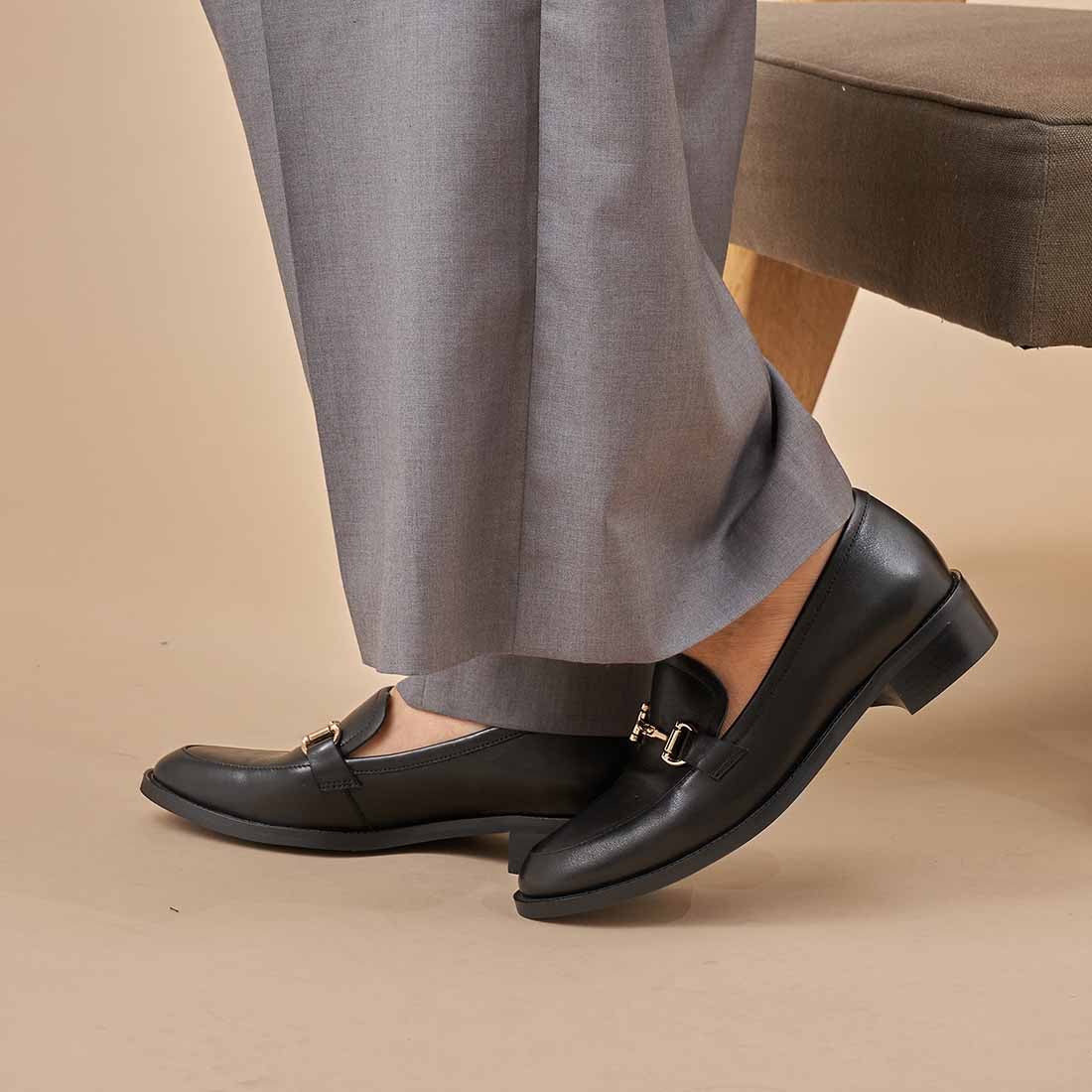 MODE ET JACOMO carino 本革ビットローファー （ブラック） -Mode et