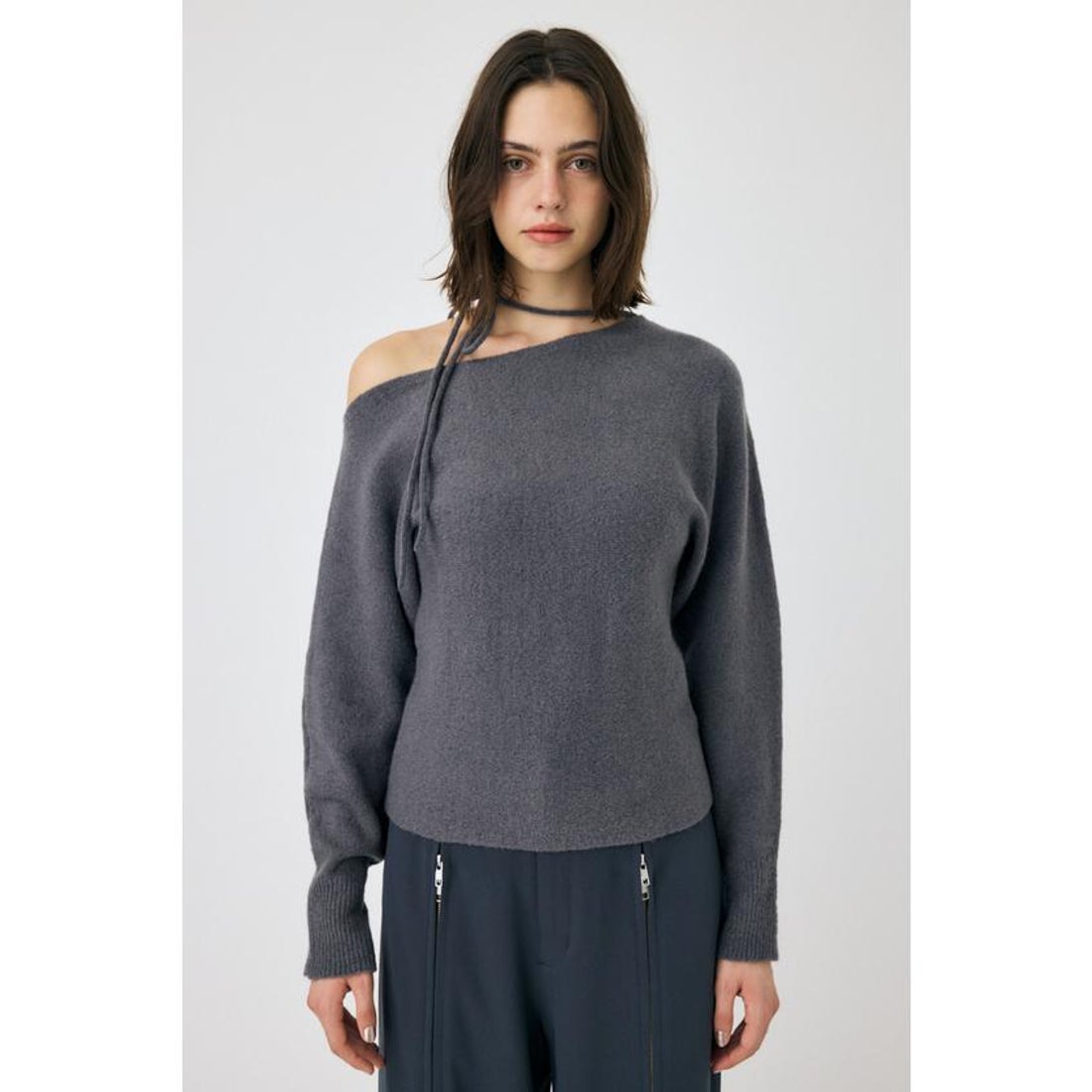 マウジー MOUSSY ONE SHOULDER セーター （RED） - ファッション通販