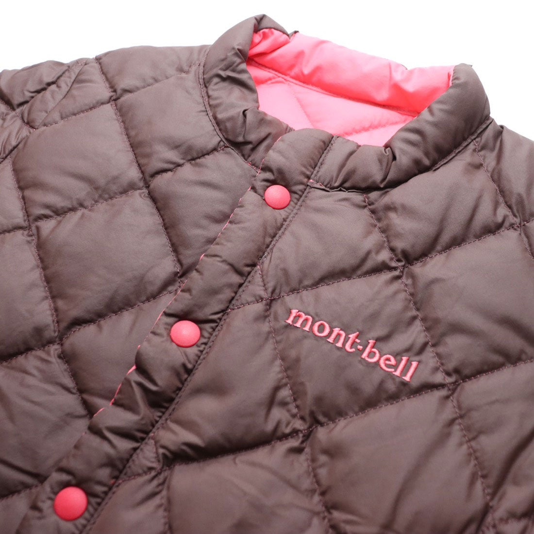 モンベル mont-bell リバーシブル ダウンジャケット Baby's （ピンク