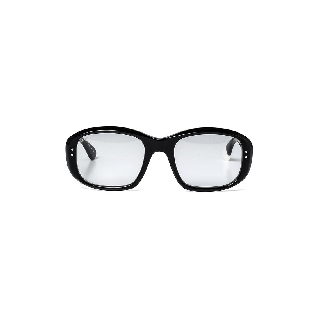 エムエーエスユー MASU MASU X BLANC Oval Shape Sunglasses （Black