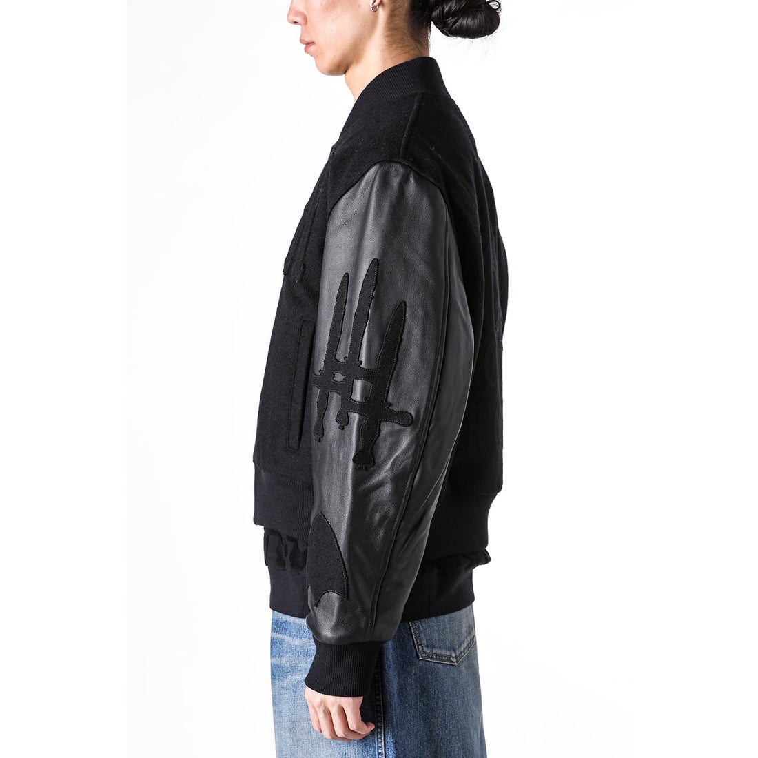エムエーエスユー MASU Masu Varsity Jacket （BLACK） - ファッション