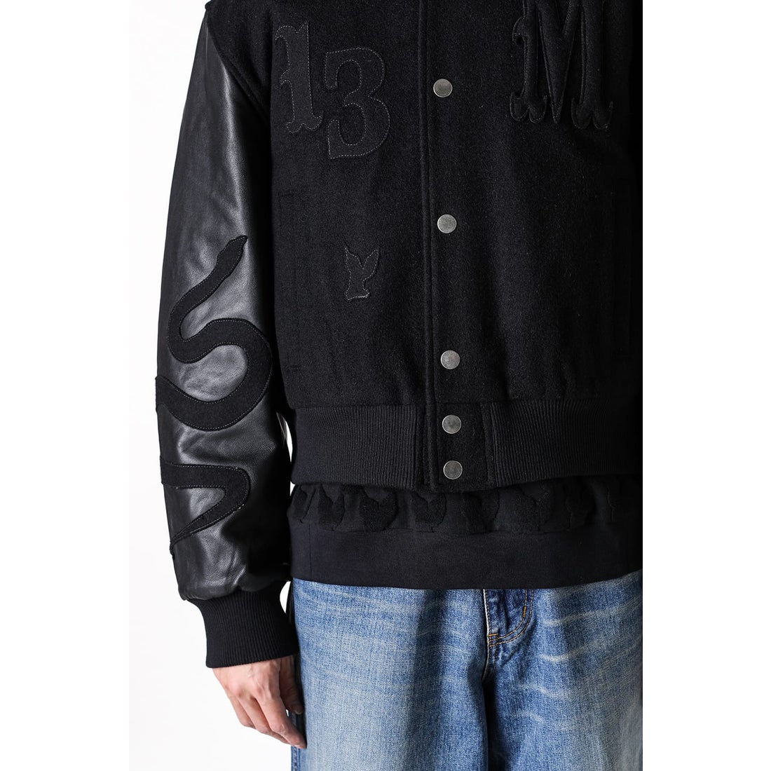 エムエーエスユー MASU Masu Varsity Jacket （BLACK） 通販 大阪