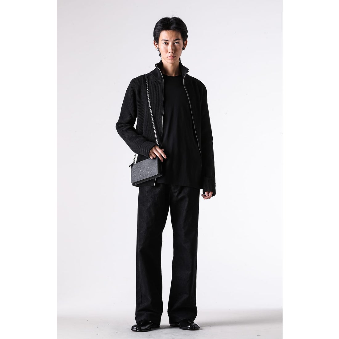 メゾン マルジェラ MAISON MARGIELA Driver's Zip Up Knit （Black