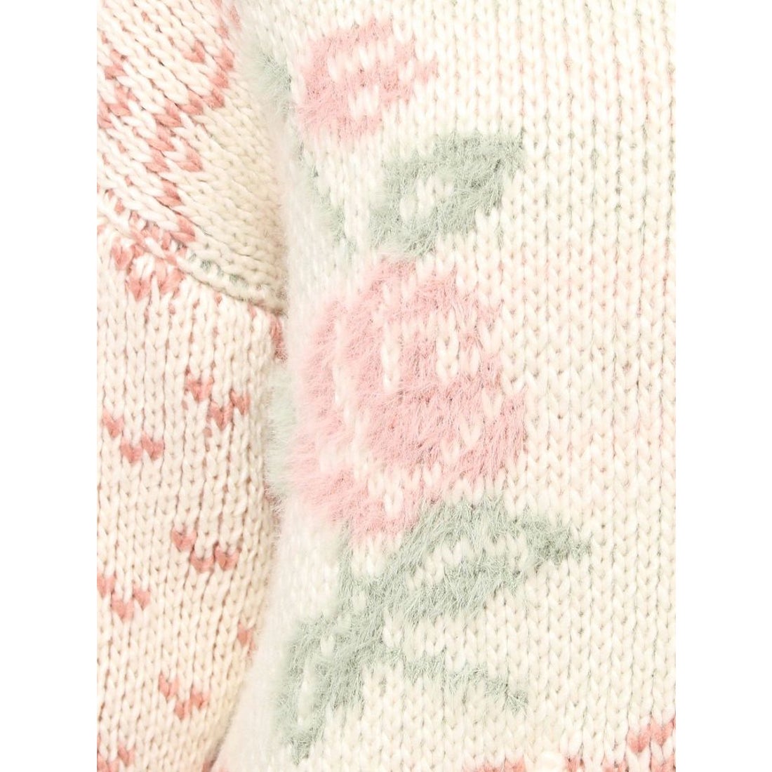 メリージェニー merry jenny roseカウチンニット （ブルー） -靴