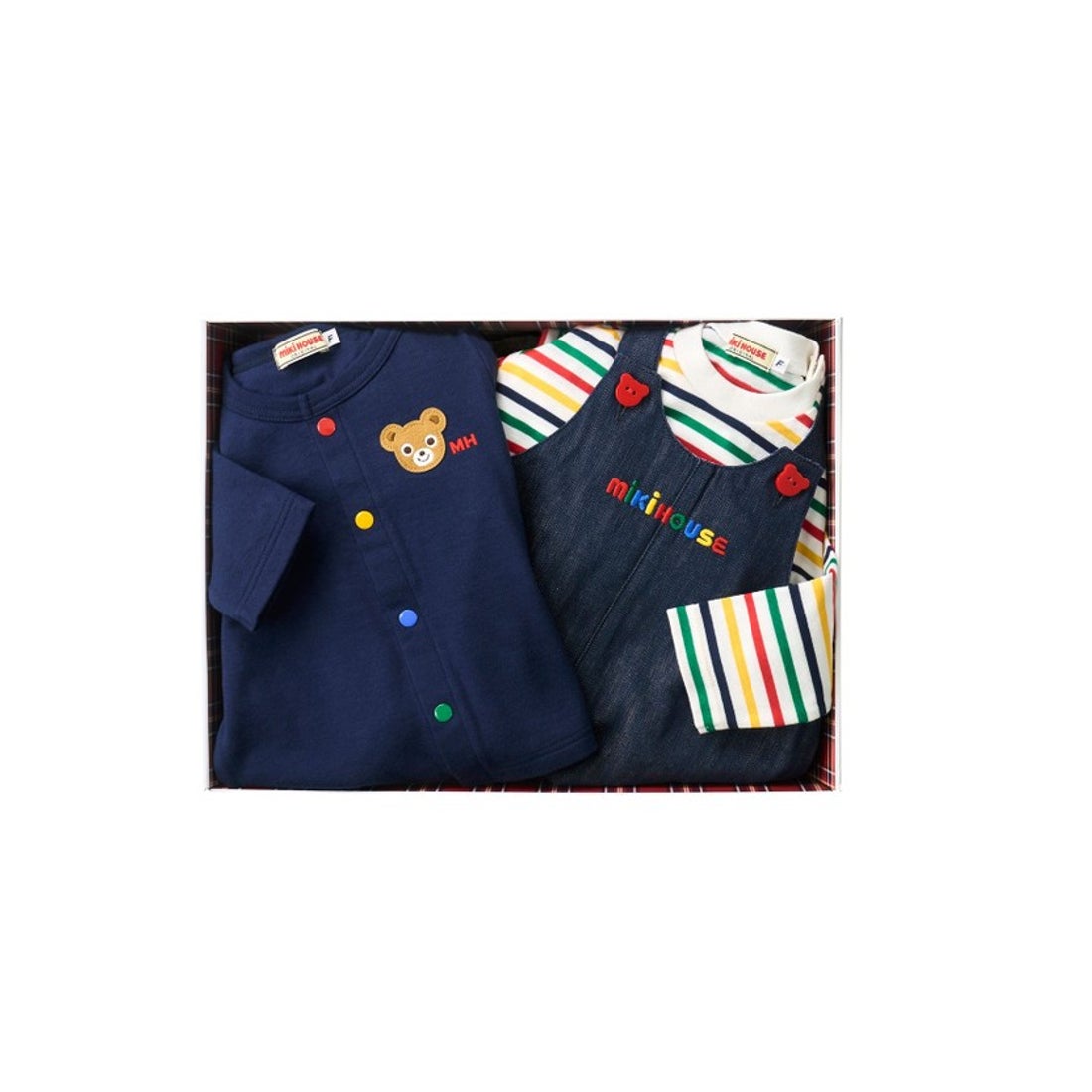 ミキハウス MIKI HOUSE 【ミキハウス】 オーバーオールセット【BOX付き