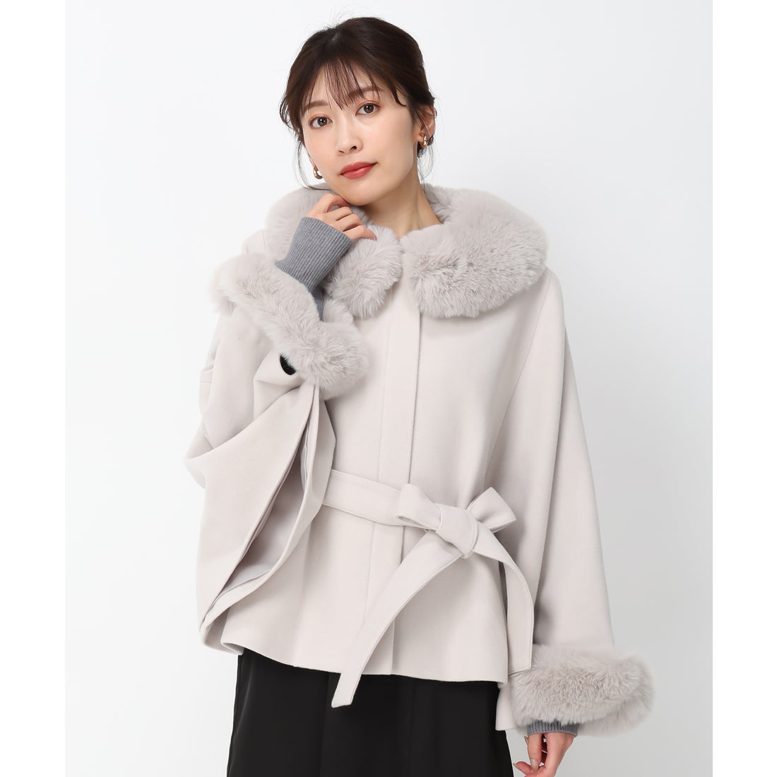 ミッシュマッシュ MISCH MASCH □2024秋冬新作□ポンチョコート