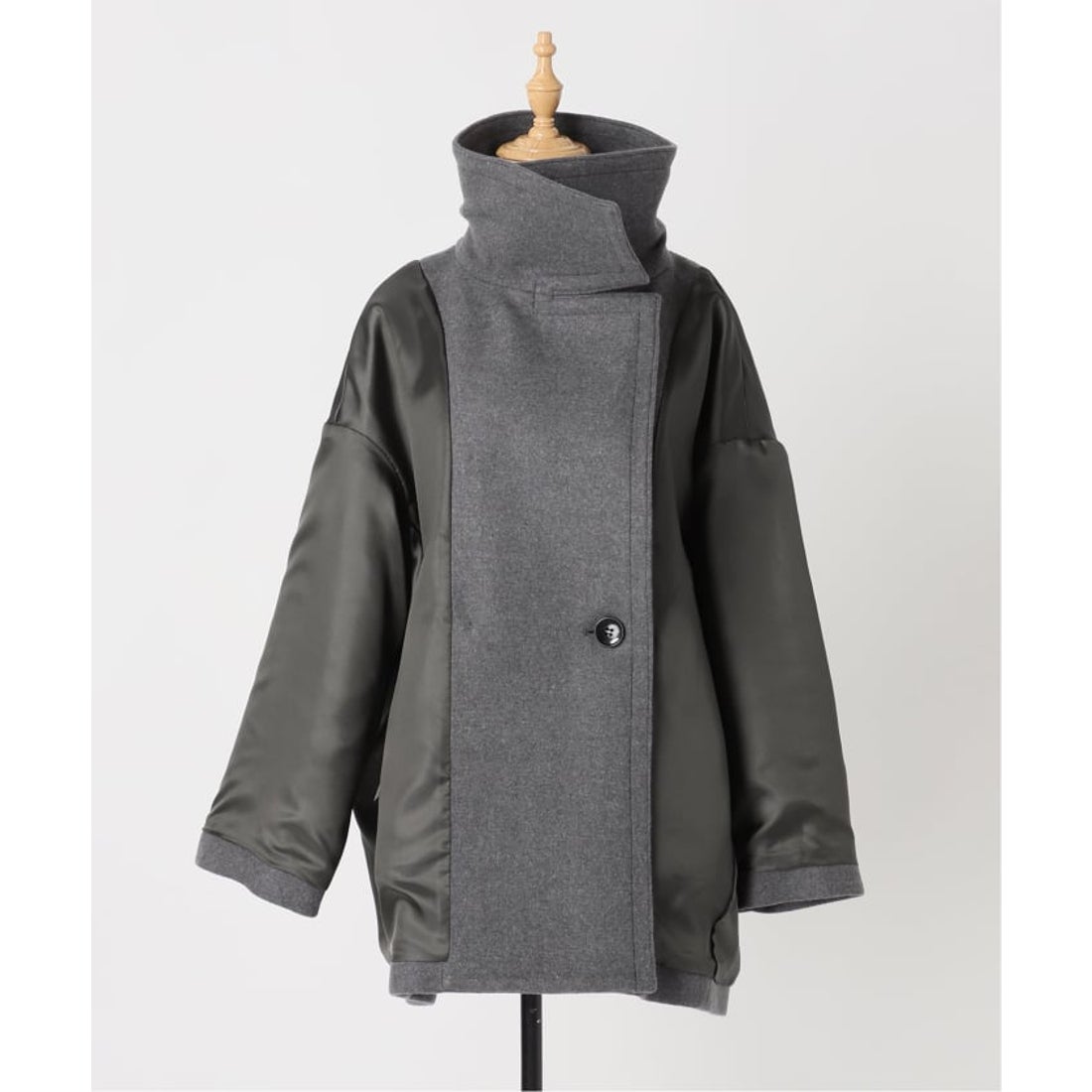 ノーブル NOBLE 《追加・WEB限定カラー》スタンドカラーオーバーコート