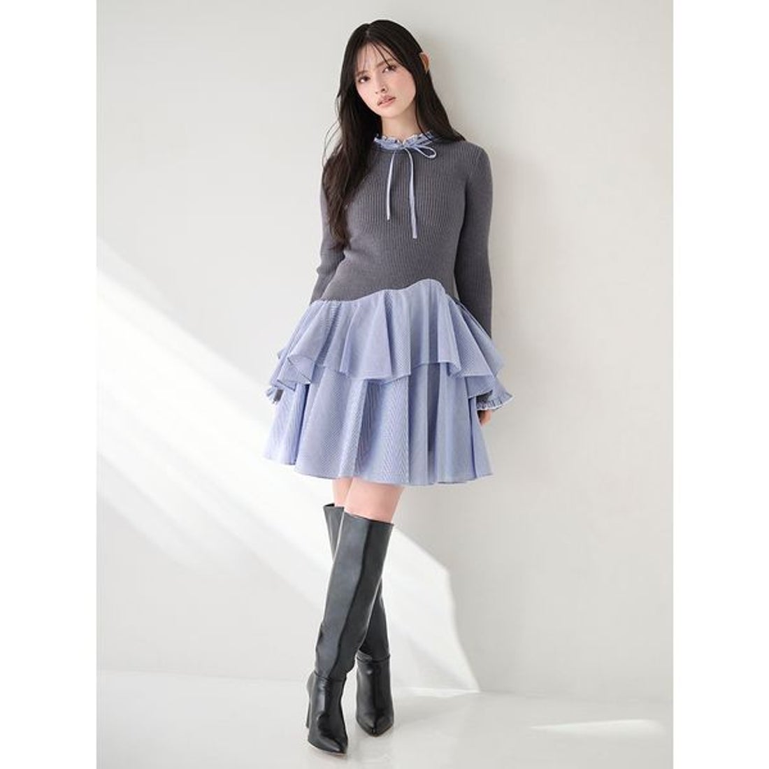 スナイデル SNIDEL ルーズロングブーツ （BLK） - ファッション通販 d