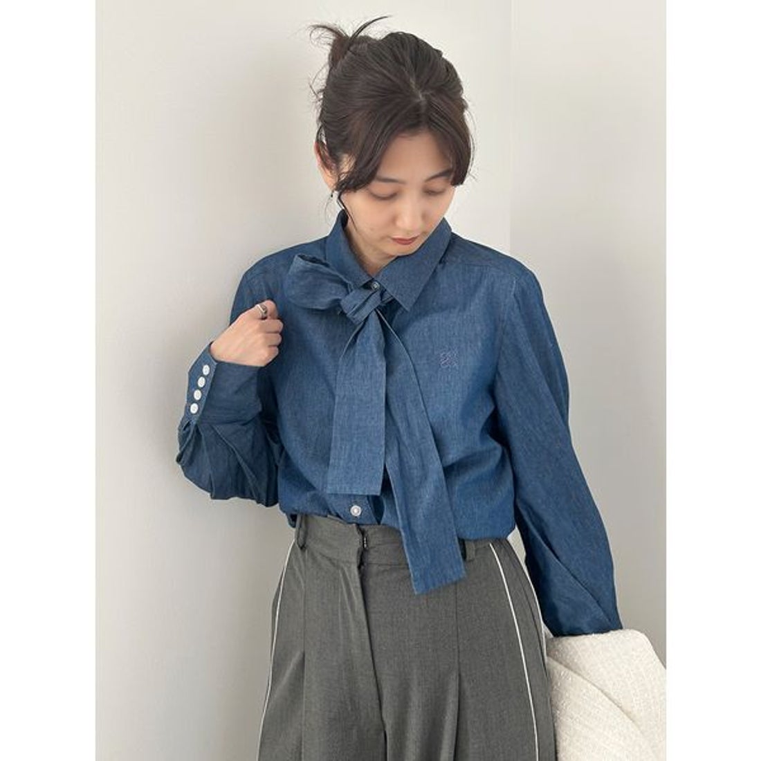 スナイデル SNIDEL ボウタイシャツ （SAX） - ファッション通販 d fashion