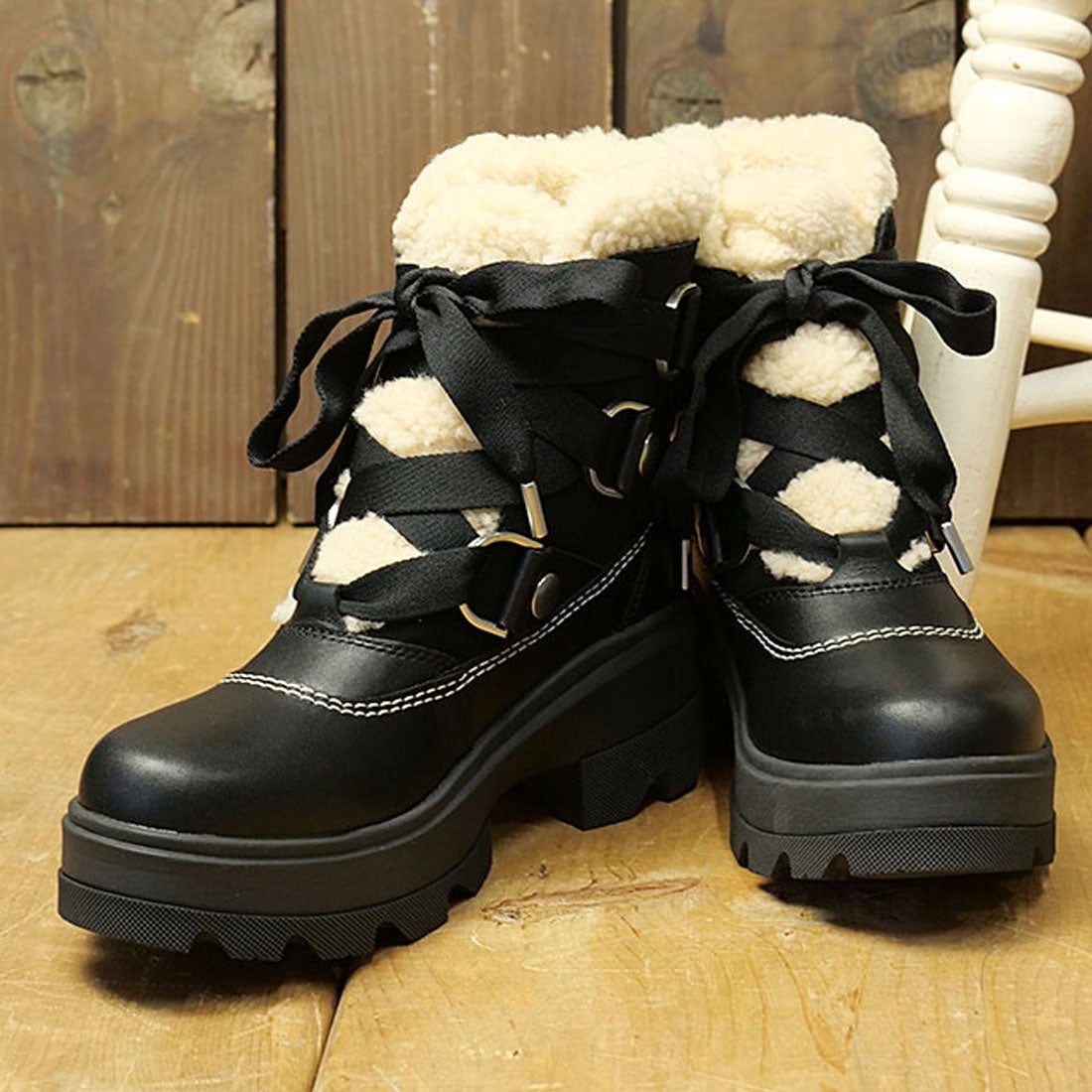 ソレル SOREL W JOAN FRWD COZY BOOT WP Black/Black [NL5265-010 FW25