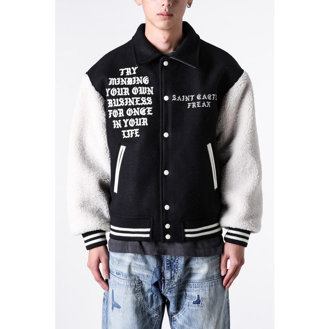 CACTUS PLANT FLEA MARKET x SAINT Mxxxxxx Varsity Jacket 通販 大阪