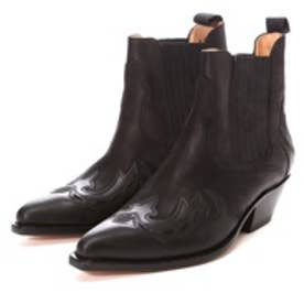 極美品！SANCHO サンチョ スペイン製 ウエスタン 本革 ショートブーツ