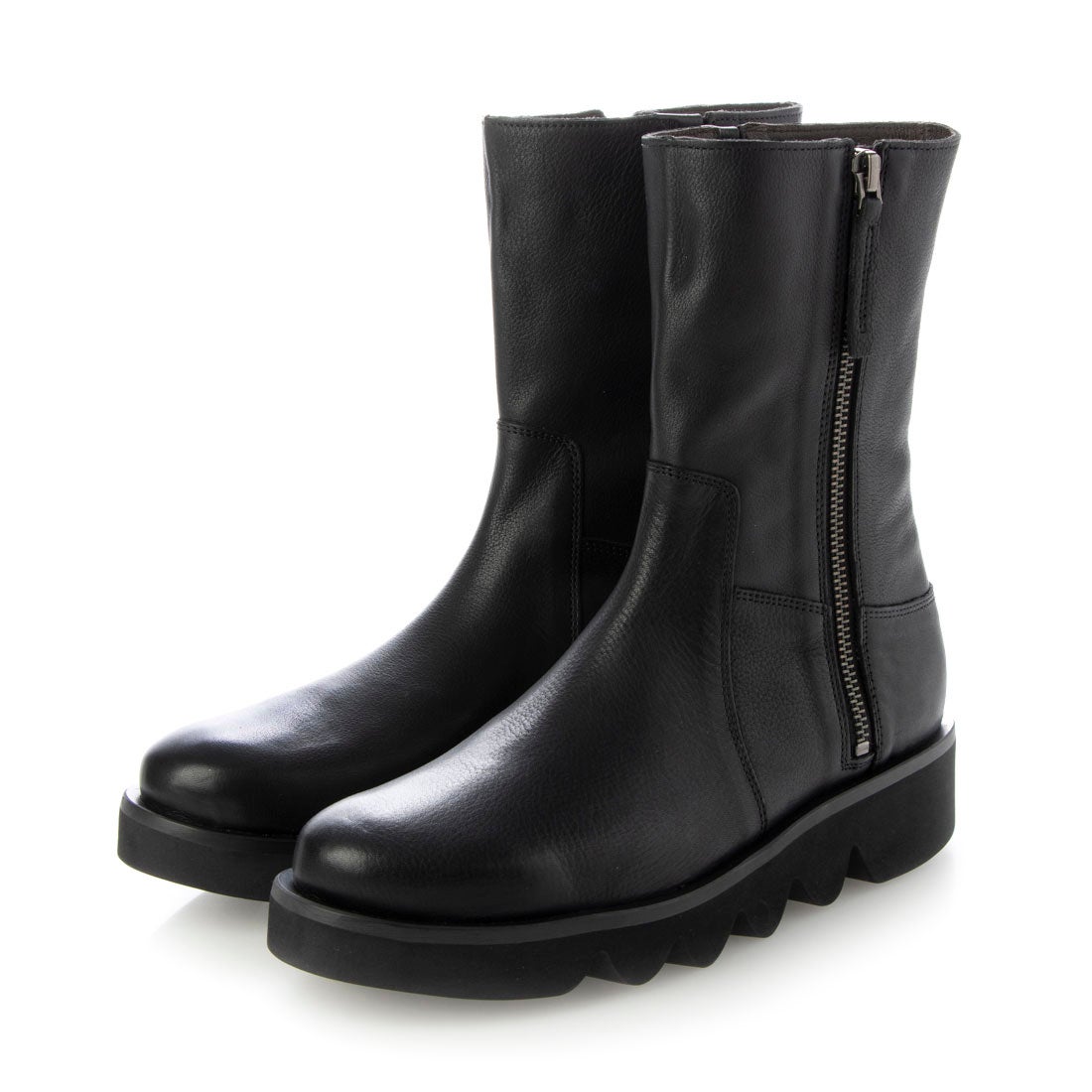 サヤ SAYA 厚底本革ハーフブーツ （ブラック） -【公式】ラボ・キゴシ