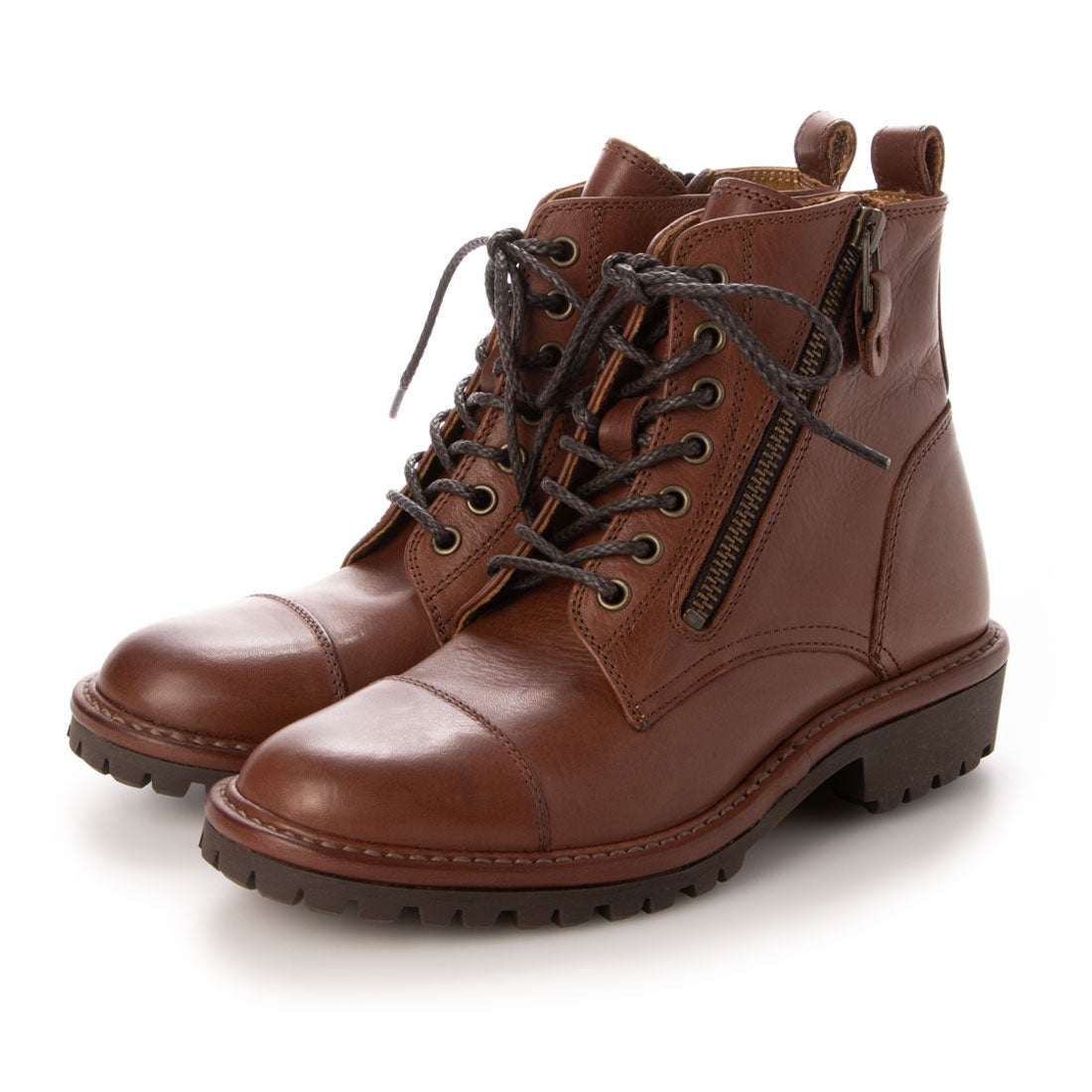 SAYA サヤ Saya レースアップブーツ （レッドブラウン） -【公式】ラボ