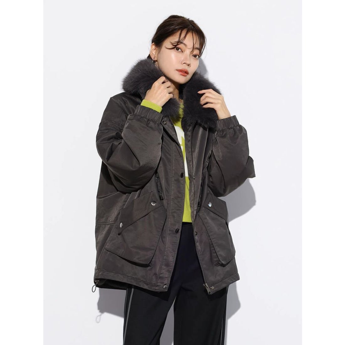 スコットクラブ SCOTCLUB ファーフーディモッズアウター