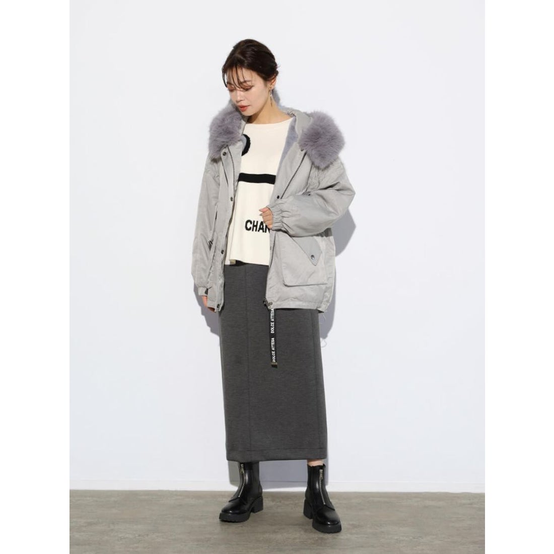 スコットクラブ SCOTCLUB ファーフーディモッズアウター （ライト