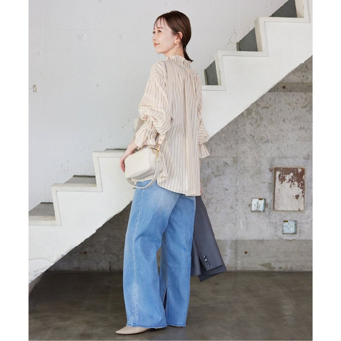 スローブ イエナ SLOBE IENA 《追加》タイプライターフリルカラー