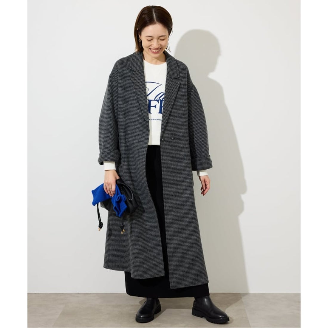 スローブ イエナ SLOBE IENA souple wool ダブルフェイスロングコート