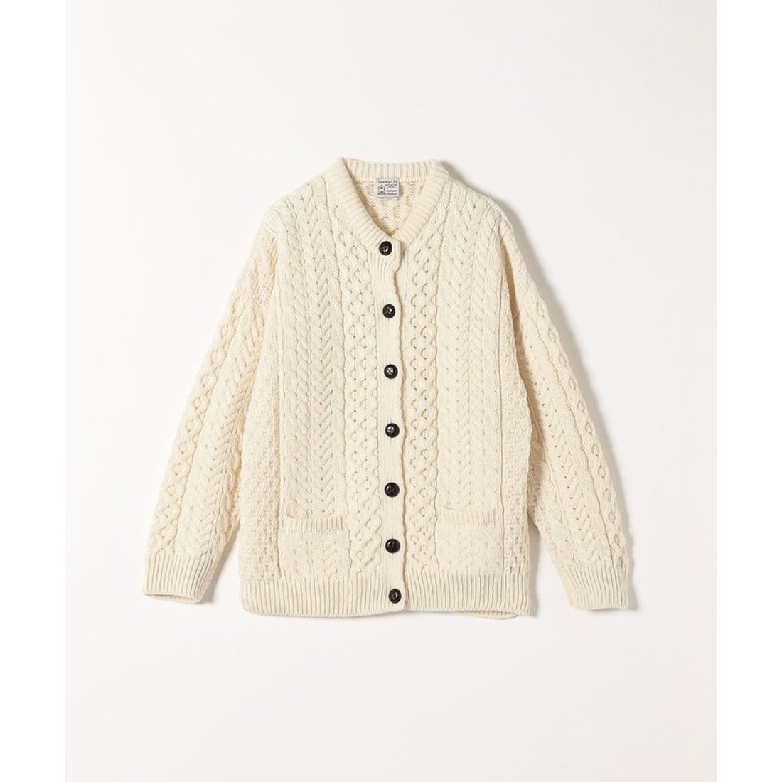 シップス エニィ SHIPS any INVERALLAN: クルーネック アラン ニット