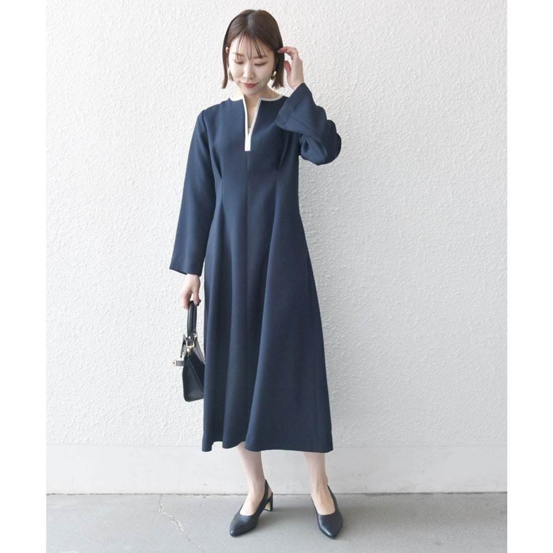 シップス エニィ SHIPS any SHIPS any: ダブルクロス ウエスト タック