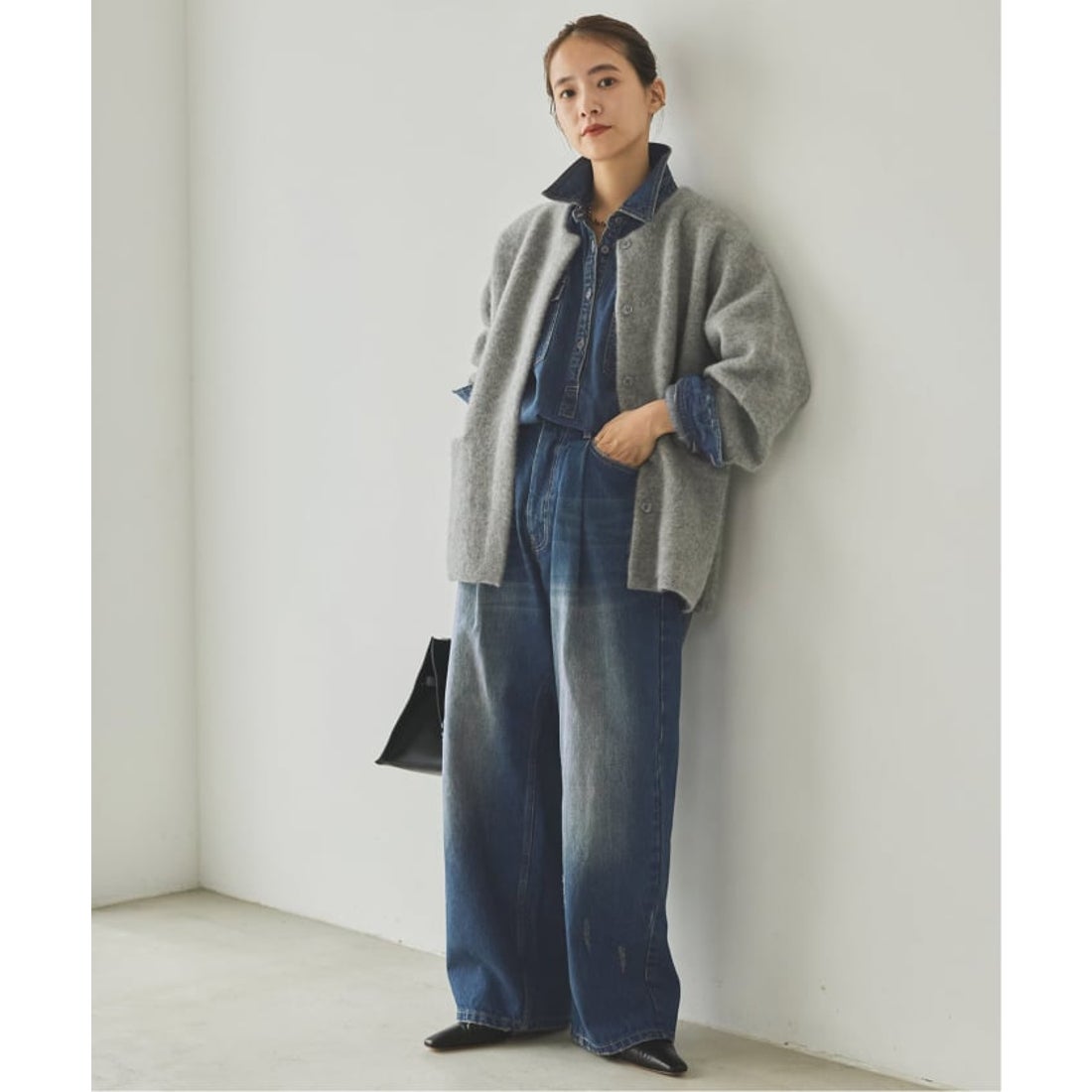 スピック＆スパン Spick & Span 5 1/2 PULLOVER SHIRT （サックス