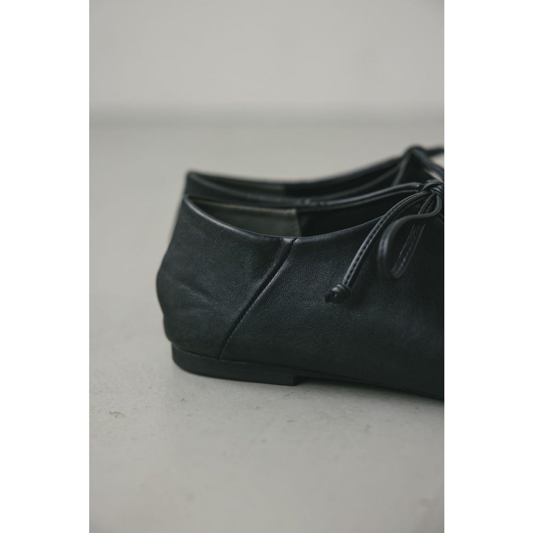 STYLEMIXER レースアップフラットシューズ BLK -ファッション通販