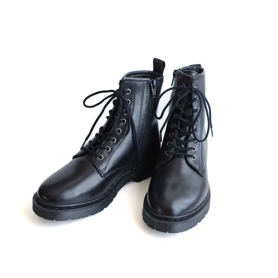 ポインター pointer 本革 レースアップ ブーツ レディース 靴 黒