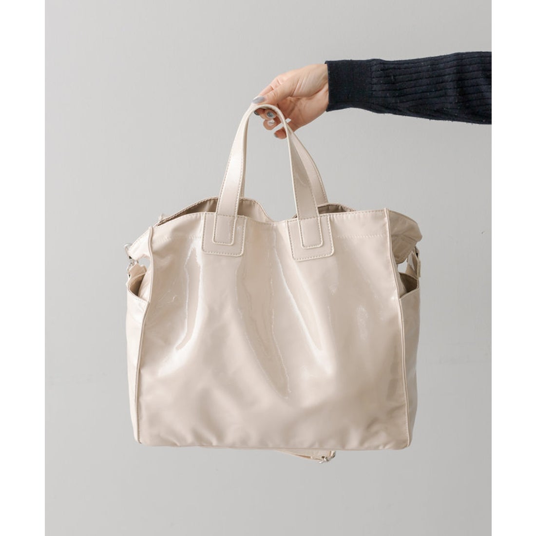 パル PAL 【ear PAPILLONNER】仕切りポケットトートバッグ Lサイズ