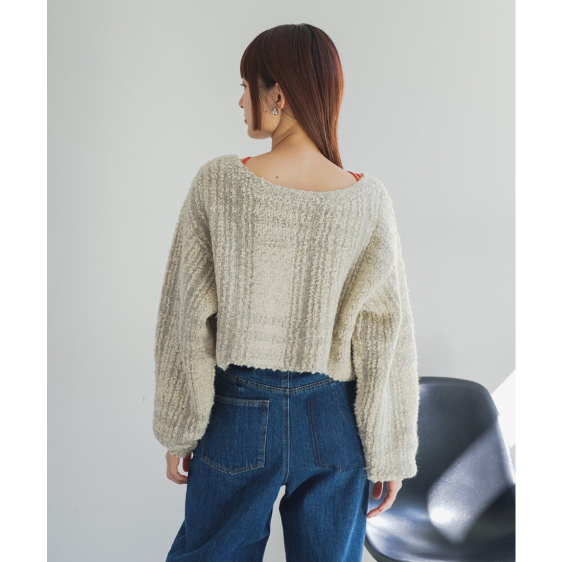 パル PAL 【Kastane】ウール混ビーンズニットカーディガン （gray