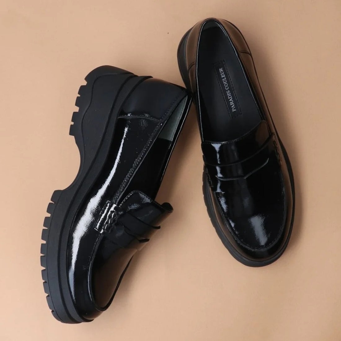 パラディクルール PARADIS COULEUR トラックソールローファー