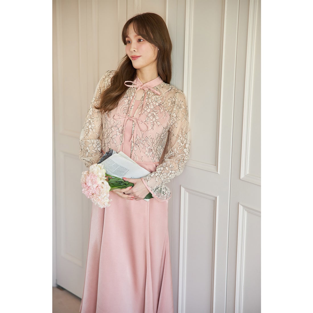 トッコクローゼット tocco closet マルチWAY 配色レーストップス