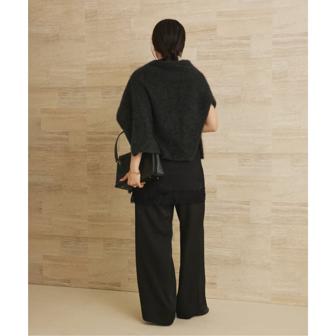 プラージュ Plage 《追加予約》Lace Satin キャミソール 2 （ブラック