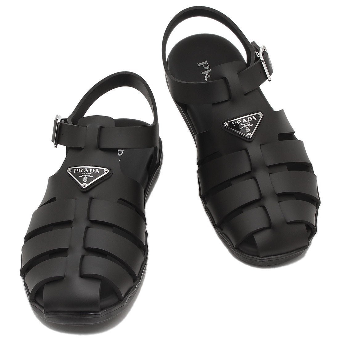 プラダ PRADA サンダル フィッシャーマンサンダル トライアングルロゴ