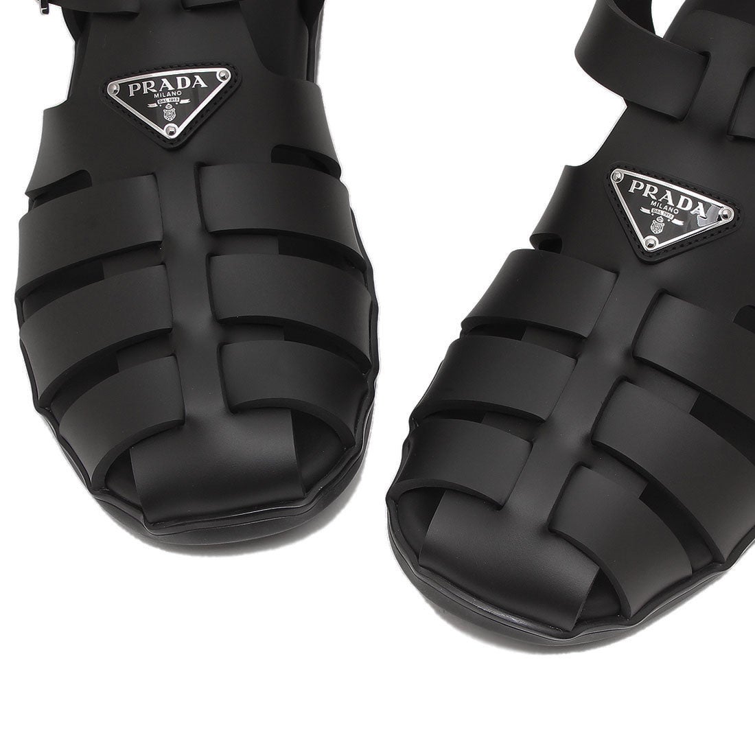 プラダ PRADA サンダル フィッシャーマンサンダル トライアングルロゴ