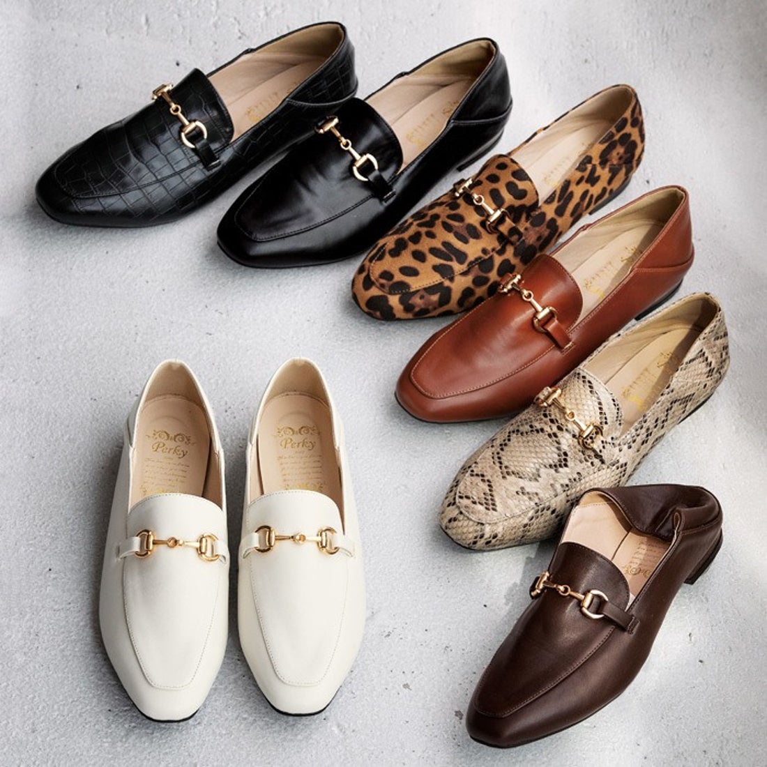 ジーラ GeeRA ビットローファー （ヒョウ柄） -ファッション通販