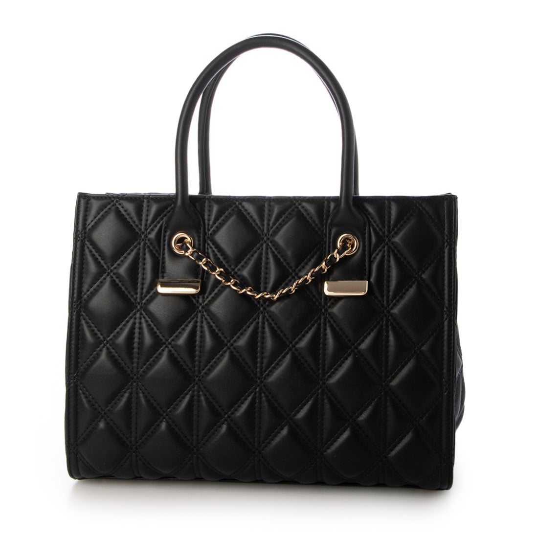 ランダ RANDA 2WAYチェーンデザインキルティングトートバッグ （BLACK