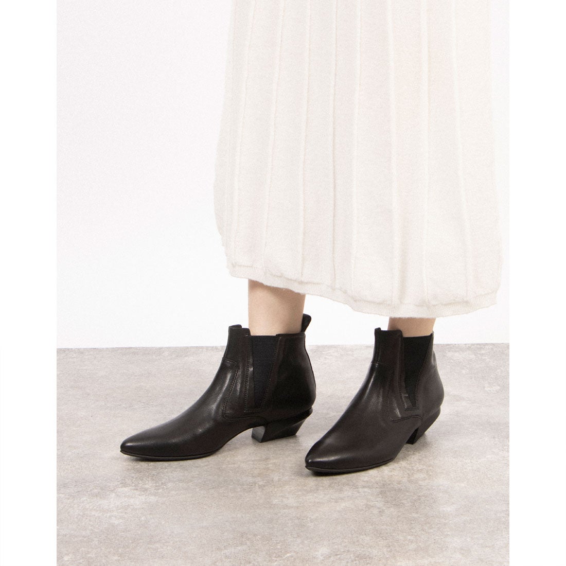 ラボ キゴシ ワークス RABOKIGOSHI works 3.5cm本革ポインテッドトウ