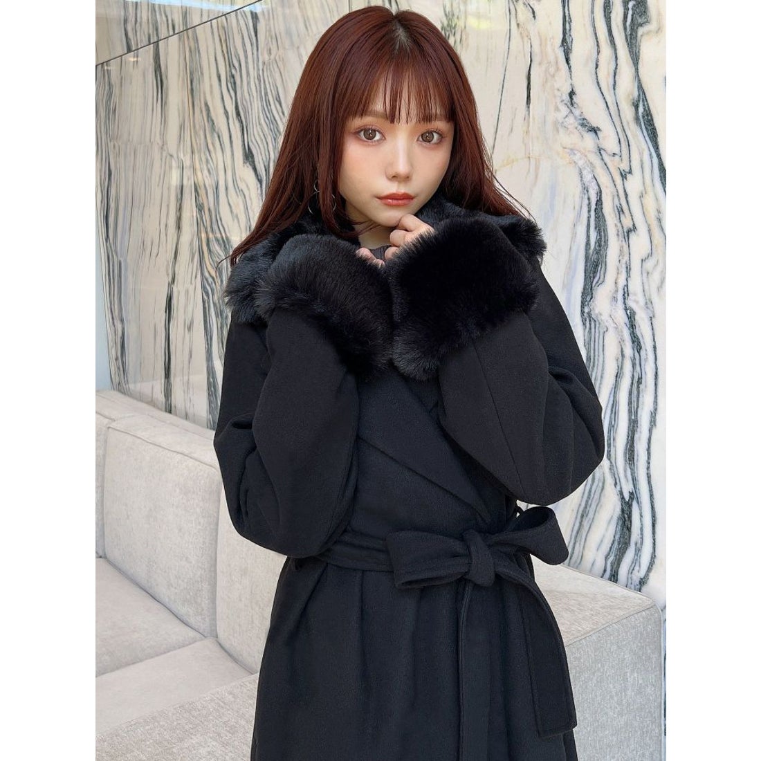 リゼクシー RESEXXY RESEXXY レディファーコート（アイボリー