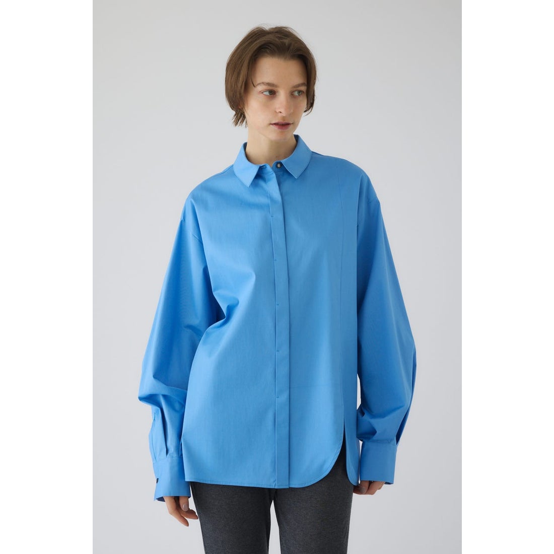 リムアーク RIM.ARK Oversized asymmetry SH （C.GRY） - ファッション