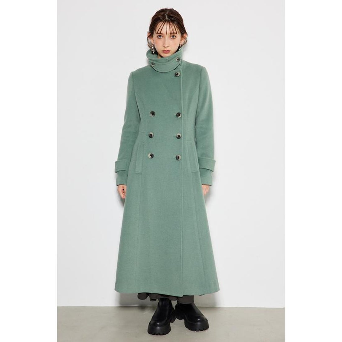 リエンダ rienda ＃23シンデレララインコート （L/GRN1