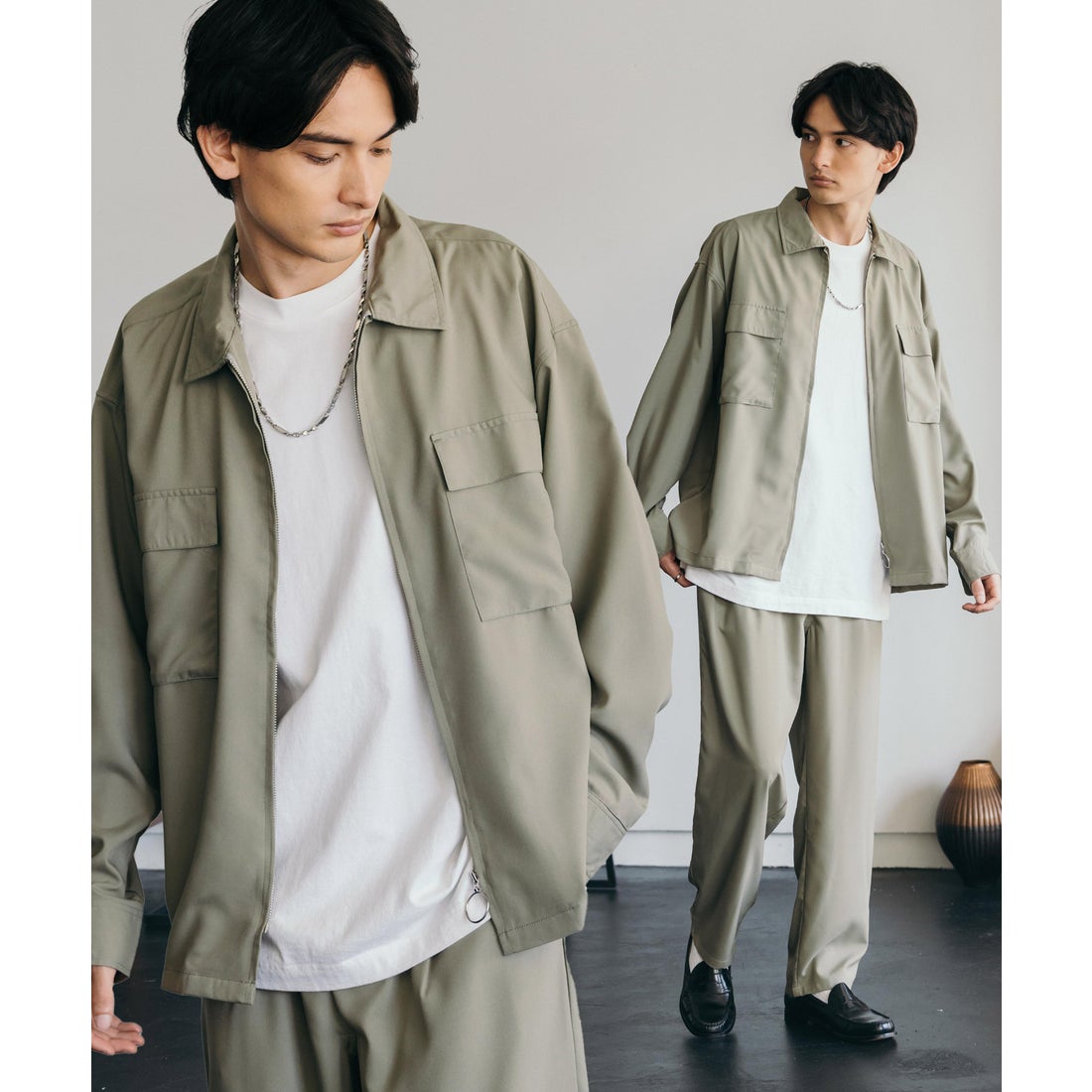 ロッキーモンロー Rocky Monroe セットアップ メンズ 上下 長袖 シャツ